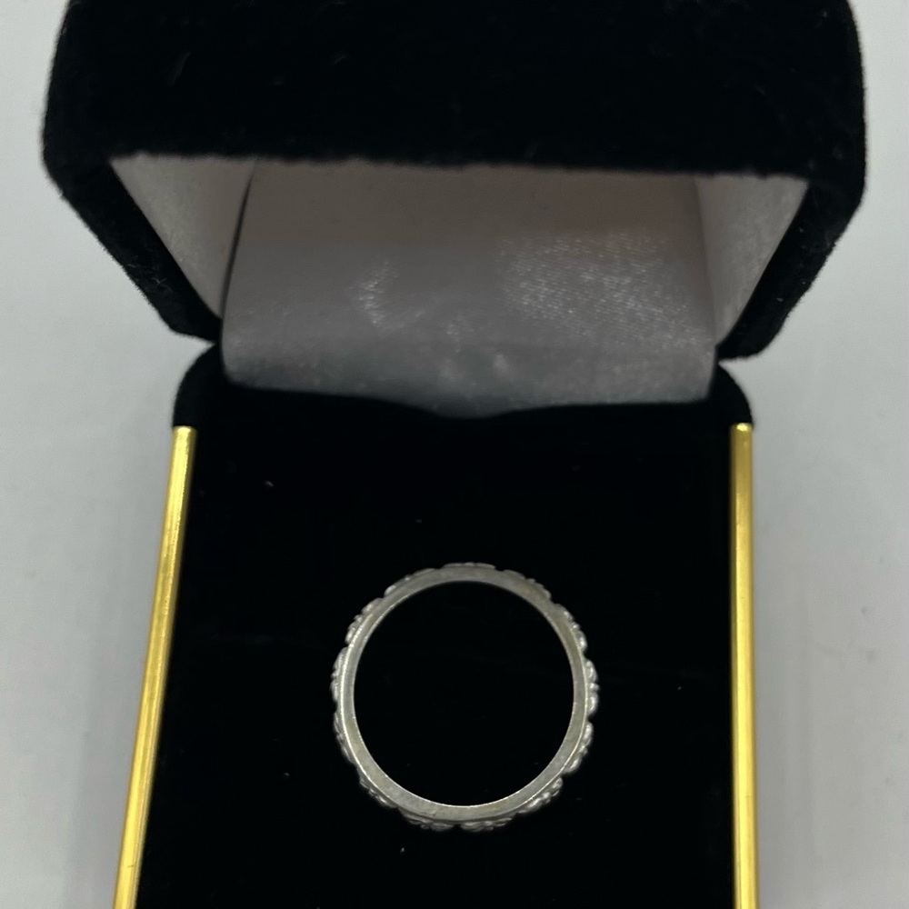 Hidalgo 18k White Gold Stack Ring - image 5